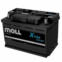 Авто аккумулятор MOLL XTRA charge 64R (12В 64Ач 620А 242х175х190) обр. пол