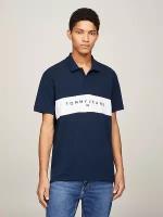 Мужское поло Tommy Jeans, Цвет: синий, Размер: XL