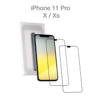 Защитное стекло с аппликатором для легкой, самостоятельной установки COMMO (2 шт в комплекте). Поддерживаемые устройства: Apple iPhone 11 Pro / Apple iPhone X, Apple iPhone Xs, прозрачное