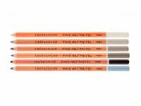 Cretacolor Набор пастельных карандашей "Fine Art Pastel" серые оттенки, 6 шт