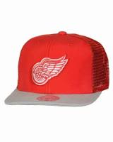 Бейсболка летняя с сеткой Mitchell and Ness Untruck Detroit Red Wings Red