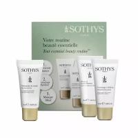 Sothys, Набор косметики для лица Глубокое очищение Face Travel Kit, 3 средства