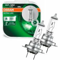 Osram Галогенная автолампа Ultra Life H7 12V 55W, 2 шт