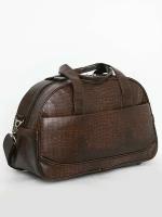 Саквояж дорожный кожзам "VIRO" ручная кладь, сумка в дорогу, дорожная сумка, мужская сумка, женская сумка. (коричневый)