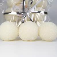 Сахарный скраб для тела Bubbles шарики с ароматом кокоса, набор 9 шариков, 225 гр
