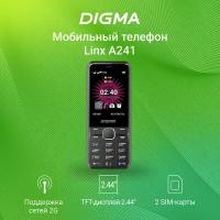 Мобильный телефон Digma Linx A241 черный