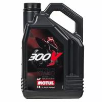 Моторное масло Motul 300V 4T FL Road Racing 10W-40, синтетическое, 4 л (104121)