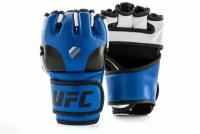 UFC Тренировочные перчатки для MMA с открытой ладонью (S/M) синие