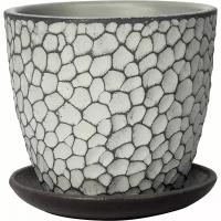 Горшок цветочный Манго D12 v0.7 л бетон светло-серый