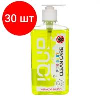 Комплект 30 штук, Мыло жидкое IQUP Clean Care for baby для детей помпа-дозатор ПЭТ 0.5л