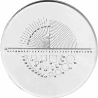 Линза измерительная к лупе ЛИ-3-10x (тип 2) альфа-ндт (С калибровкой)