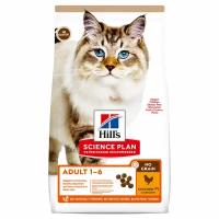 Hills Science Plan Сухой корм для взрослых кошек беззерновой с курицей и картофелем 605368 1,5 кг 57890 (1 шт)