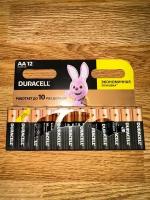 Батарейки Duracell 12 шт, АА