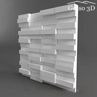 Гипсовая панель Gesso 3D "Кирпич" 500x500x25 мм