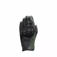 Мотоперчатки мужские летние короткие Dainese KARAKUM ERGO-TEK Black/Army-Green, L