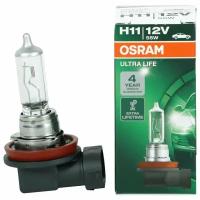 Лампа автомобильная галогенная OSRAM Ultra Life 64211ULT H11 12V 55W PGJ19-2 1 шт