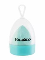 Solomeya Вельветовый косметический спонж для макияжа, Тиффани / Microfiber Velvet Sponge Tiffany