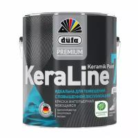 Краска для стен и потолков моющаяся Dufa Premium KeraLine Keramik Paint 7 матовая белая база 1 0,9 л