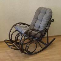 Подушка для классической кресло-качалки из ротанга 130х56 см (прямоугольная спинка)
