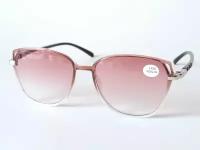 Готовые очки женские Focus тонированные / женские солнцезащитные очки / готовые очки для коррекции зрения / очки с диоптриями 8326 c2-4