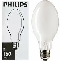 Лампа Газоразрядная Philips ДРВ ML 160W E27 d76x173 225-235V Лампа ртутная, уп. 1шт