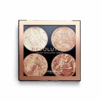 Хайлайтер для лица 4-в-1 Don’t Hold Back Revolution Makeup 4-in-1 Cheek Kit