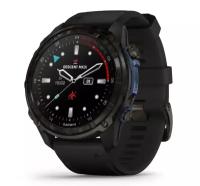 Смарт часы Garmin Descent MK3i титановые с DLC-покрытием и черным ремешком (010-02752-11)