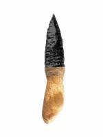 Сувенирный нож Атам из Бирюзы и Обсидиана 15 см., коричневый