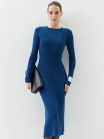 Zarina Трикотажное платье, цвет Синий, размер S (RU 44), 4122616516-40