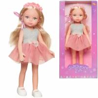Кукла ABtoys Времена года в серо-розовом платье 33 см PT-01866