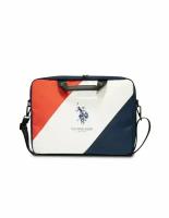 U.S. Polo Assn. для ноутбуков 15" сумка Computer Bag Double horse Tricolor Navy/White/Red