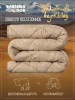 Одеяло "Золотой верблюд" Евро, 200 х 220, всесезонное, верблюжья шерсть