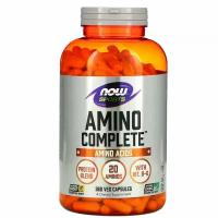 Комплекс аминокислот Аминокомплекс" ("Amino Complete") (капсулы массой 965 мг), NOW Foods, 360 растительных капсул