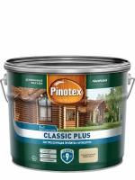 Пропитка декоративная для защиты древесины Pinotex Classic Plus 3 в 1 ель натуральная 9 л