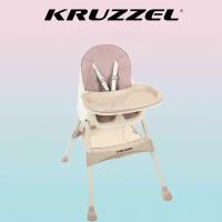 Детский стульчик для кормления Kruzzel 3in1, розовый