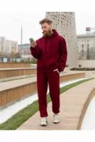 Магазин Толстовок - Premium tracksuit bordo color - Спортивный костюм "бордо" цвет, M-48-Unisex-(Мужской)