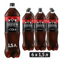 Газированный напиток Evervess Cola, 1.5 л, пластиковая бутылка, 6 шт