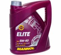 Синтетическое моторное масло Mannol Elite 5W-40 Sn/Ch-4, 4 л, 1 шт