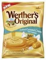 Конфеты Werthers Soft Caramels Salted Caramel Cream, мягкая соленая карамель, 125 г (Финляндия)