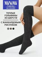 Гольфины MiNiMi Jacquard Var.2, 480 den, размер 2-4, серый