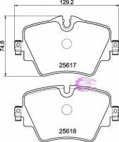 Колодки тормозные HB917N.626 HAWK HP Plus перед BMW 3 G20; X3 G01 под скобу без M тормозов