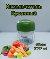 Измельчитель электрический кухонный, овощерезка электрическая, мини блендер/ чаша 25о мл/ для мяса, овощей, фруктов