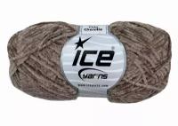 Пряжа для вязания ICE YARNS Chenille 50 г/250 м, 1шт, темно-бежевый