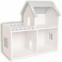 Кукольный домик Мини с балконом Белый/Серый