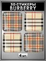 3D стикеры Burberry Бербэрри Бренд