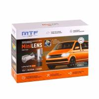 Светодиодные линзы MTF LIGHT серии MiniLENS H4/H19, 12V, 30/45W, 5500K, 4500LM, к-т 2шт