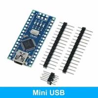 Arduino Nano 3.0, разъем mini-USB, ATmega328P/CH340 (без USB кабеля)