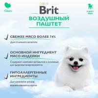 BRIT PREMIUM, Воздушный паштет для щенков мини пород, Индейка, 100г, 14 шт