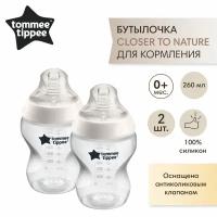 Бутылочка для кормления Tommee Tippee, "Closer to nature" 260 мл, 2 шт 0+