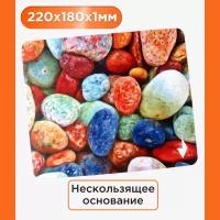 Коврик для мыши Gembird MP-STONES, рисунок "камни", размеры 220*180*1мм, полиэстер+резина